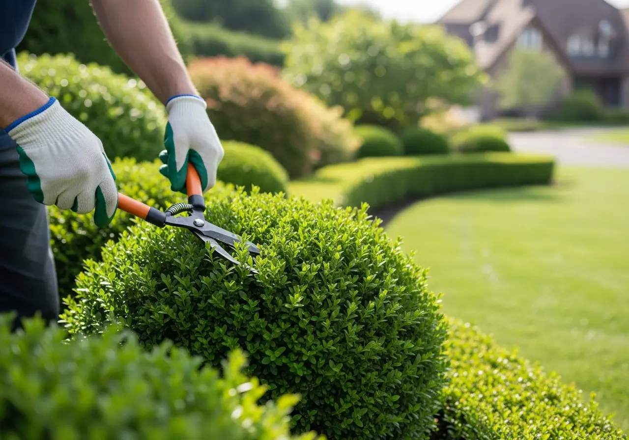 Professional shrub care and maintenance