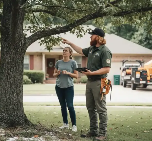 Tanner Smith giving a free on-site estimate