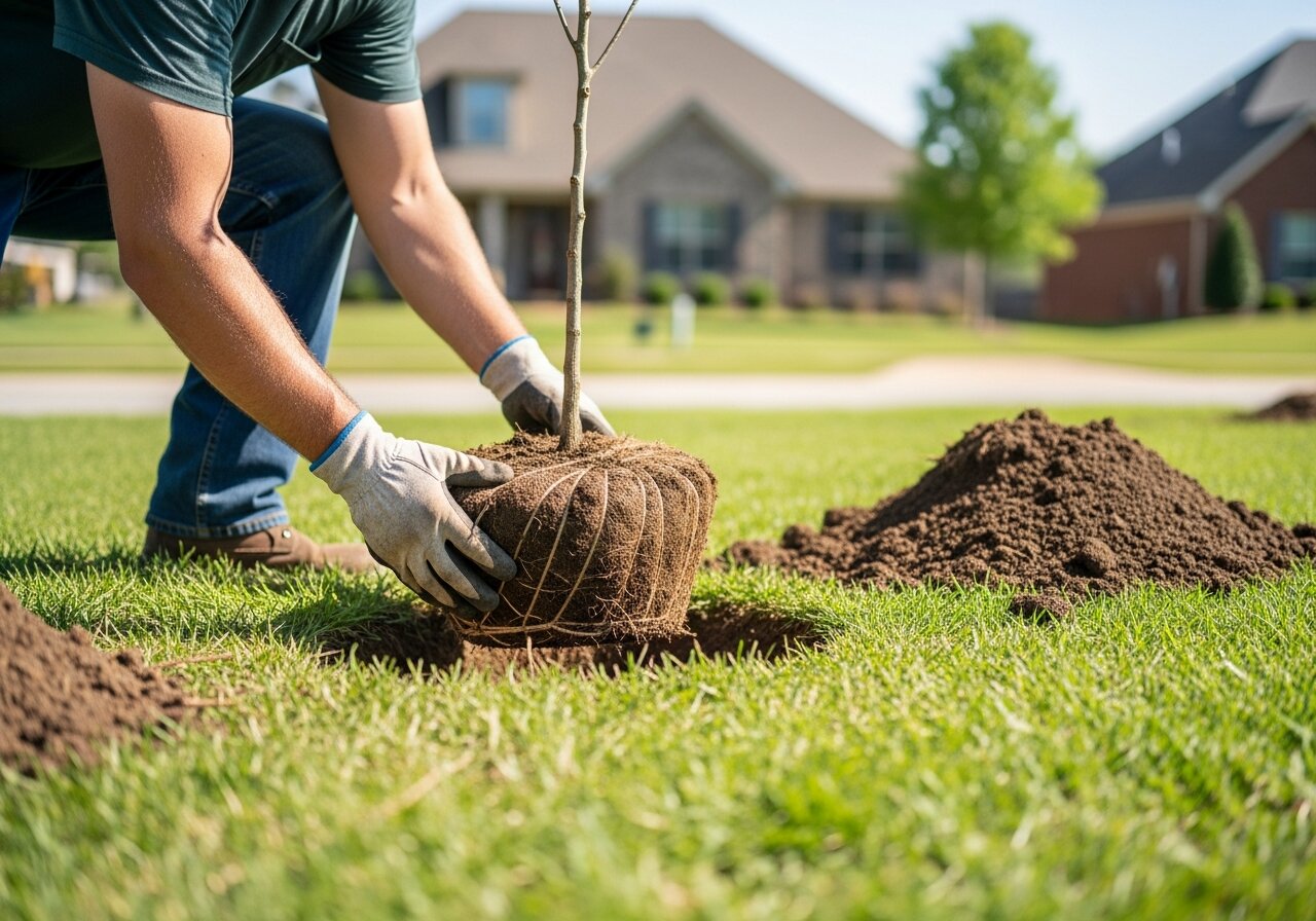 Professional tree planting in Nashville